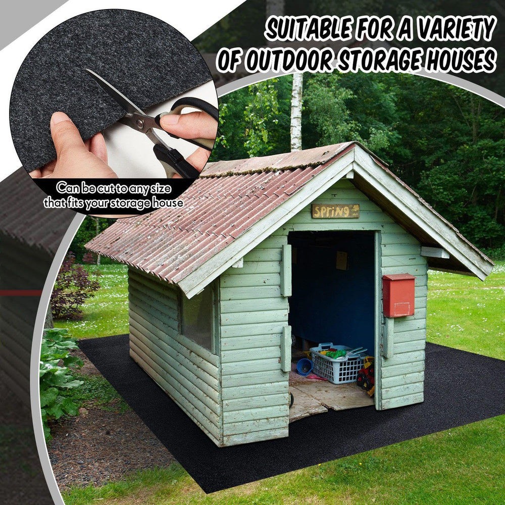 Haull Shed Floor Mat being washed with water