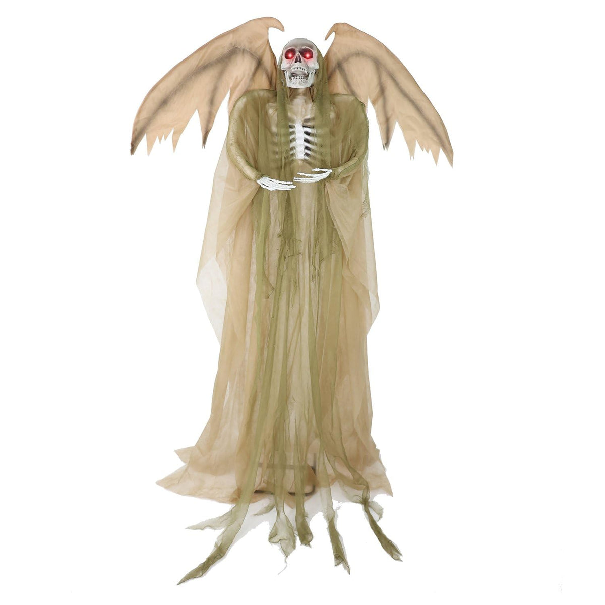 Haunted Hill Farm Life-Size Animatronic Scary Reaper front view