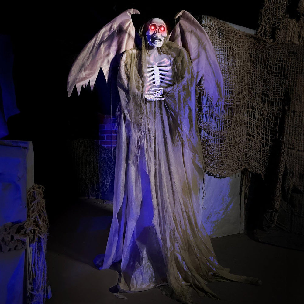 Haunted Hill Farm Life-Size Reaper with animated features