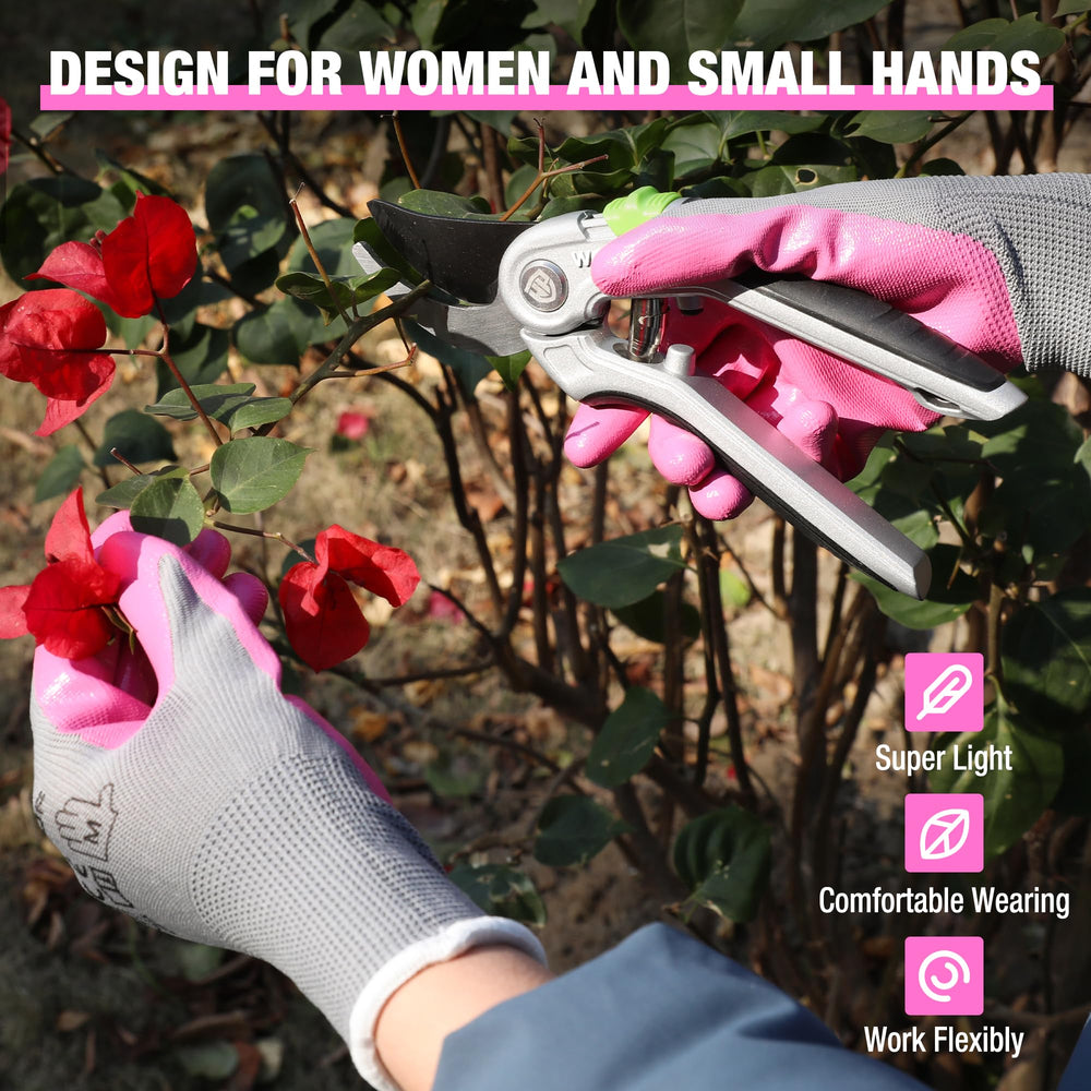 HAUSHOF Garden Working Gloves wrist closure detail