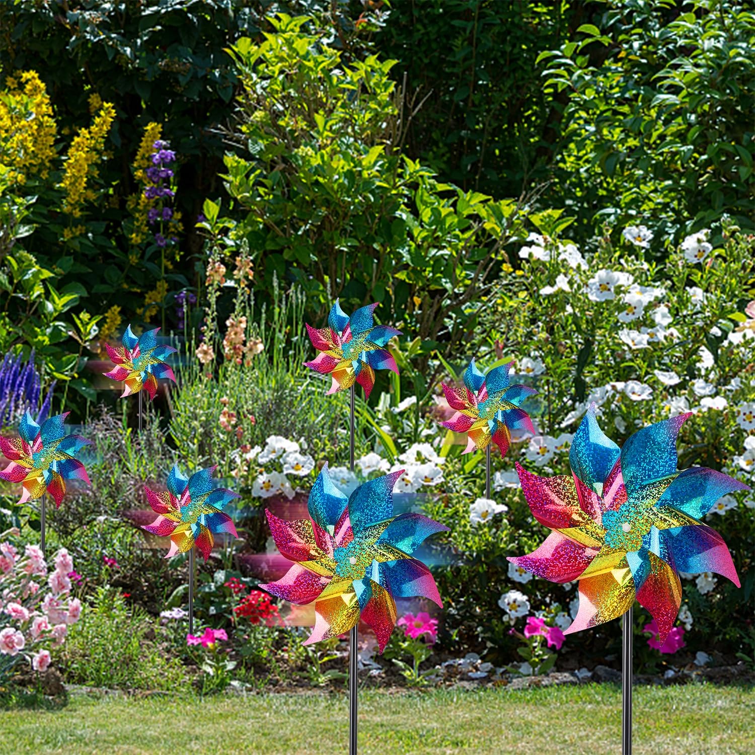 Hausse pinwheels assembled and ready for use