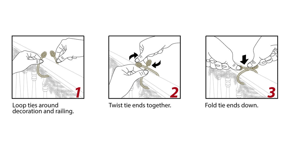 Haute Decor twist ties used as drapery tie backs