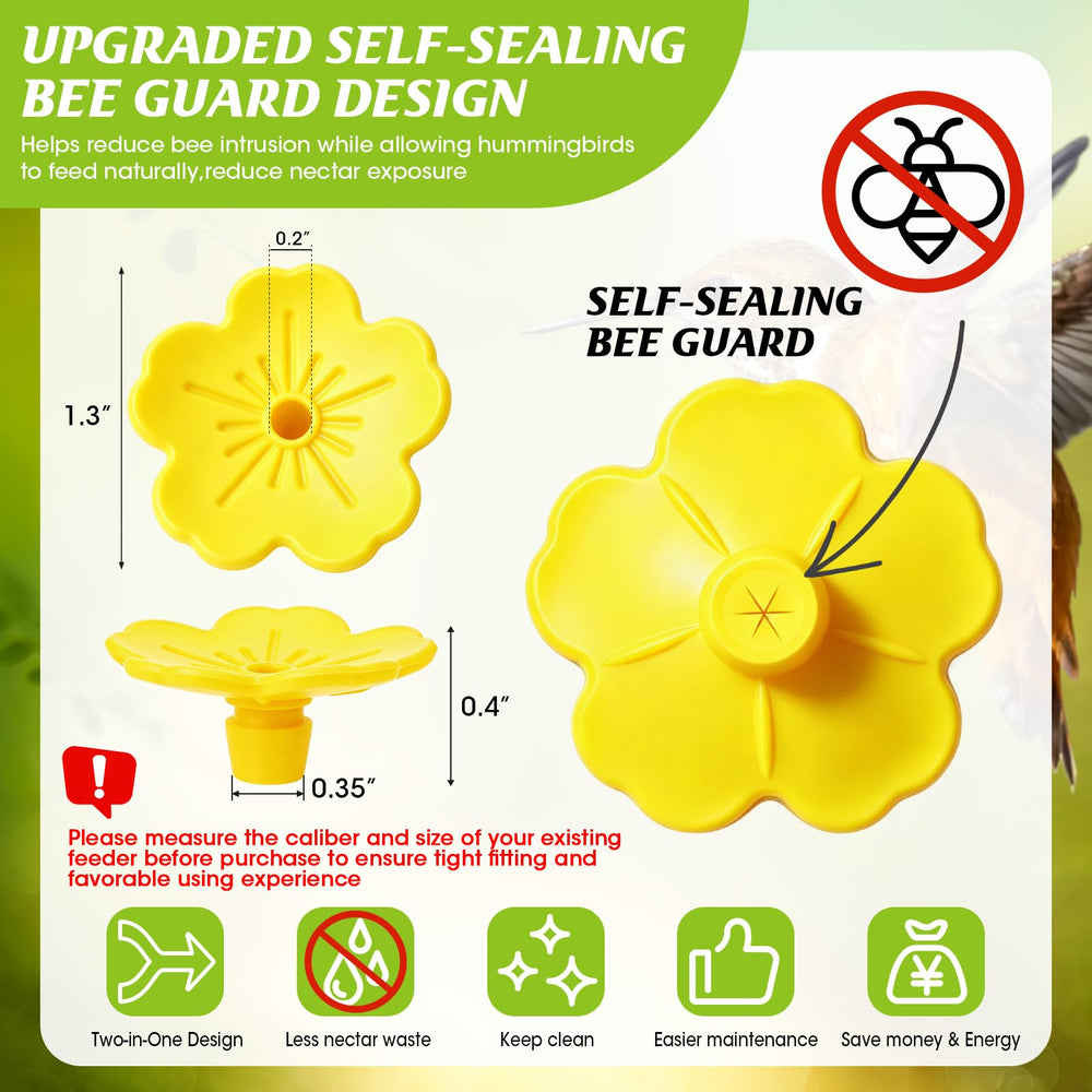 Haxmdfa yellow silicone hummingbird feeder flower close-up