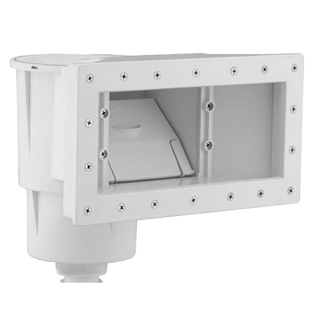 Hayward Dyna-Skim Above-Ground Pool Skimmer front view in white
