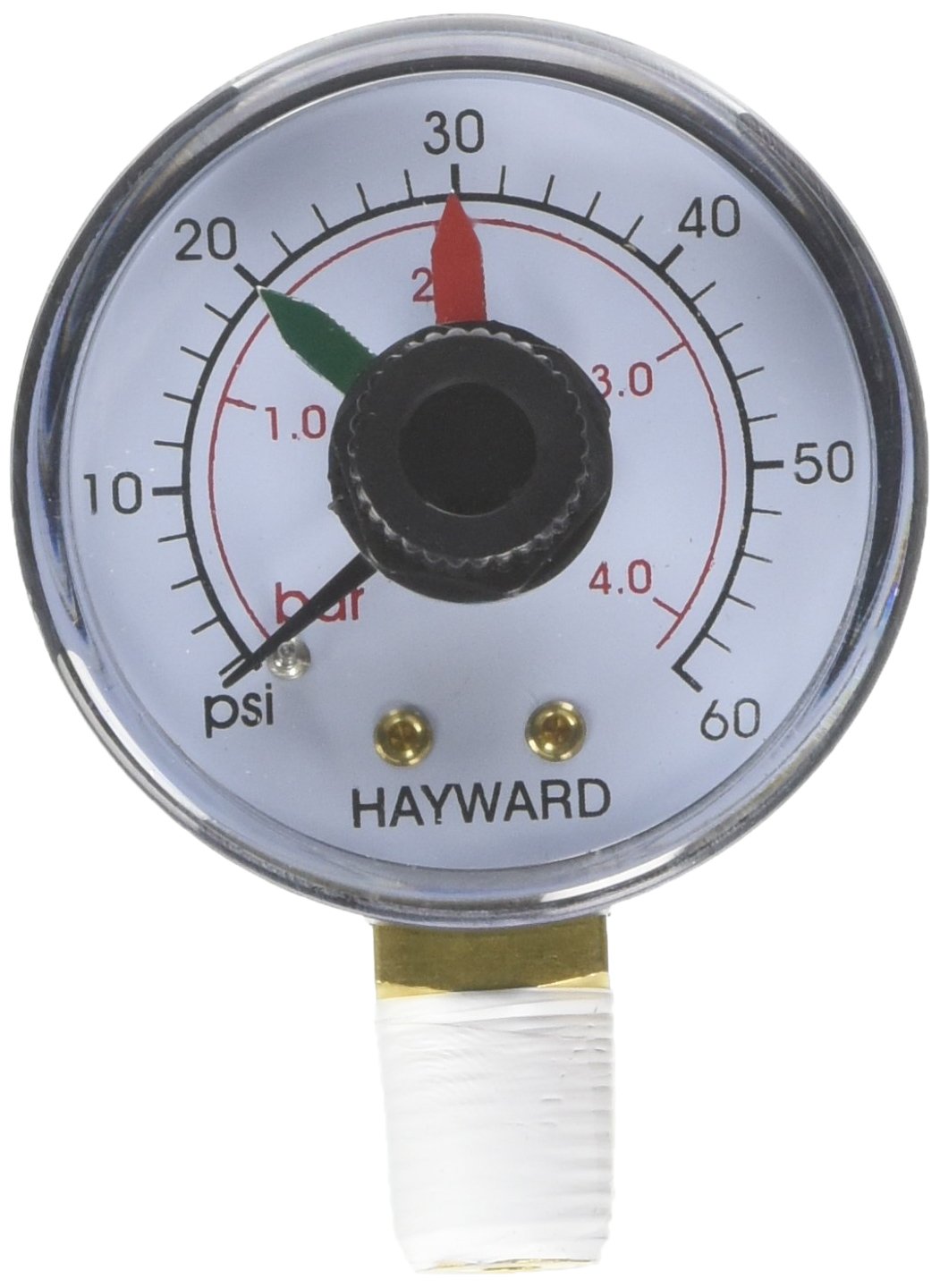 Hayward ECX271261 boxed pressure gauge front view with dial