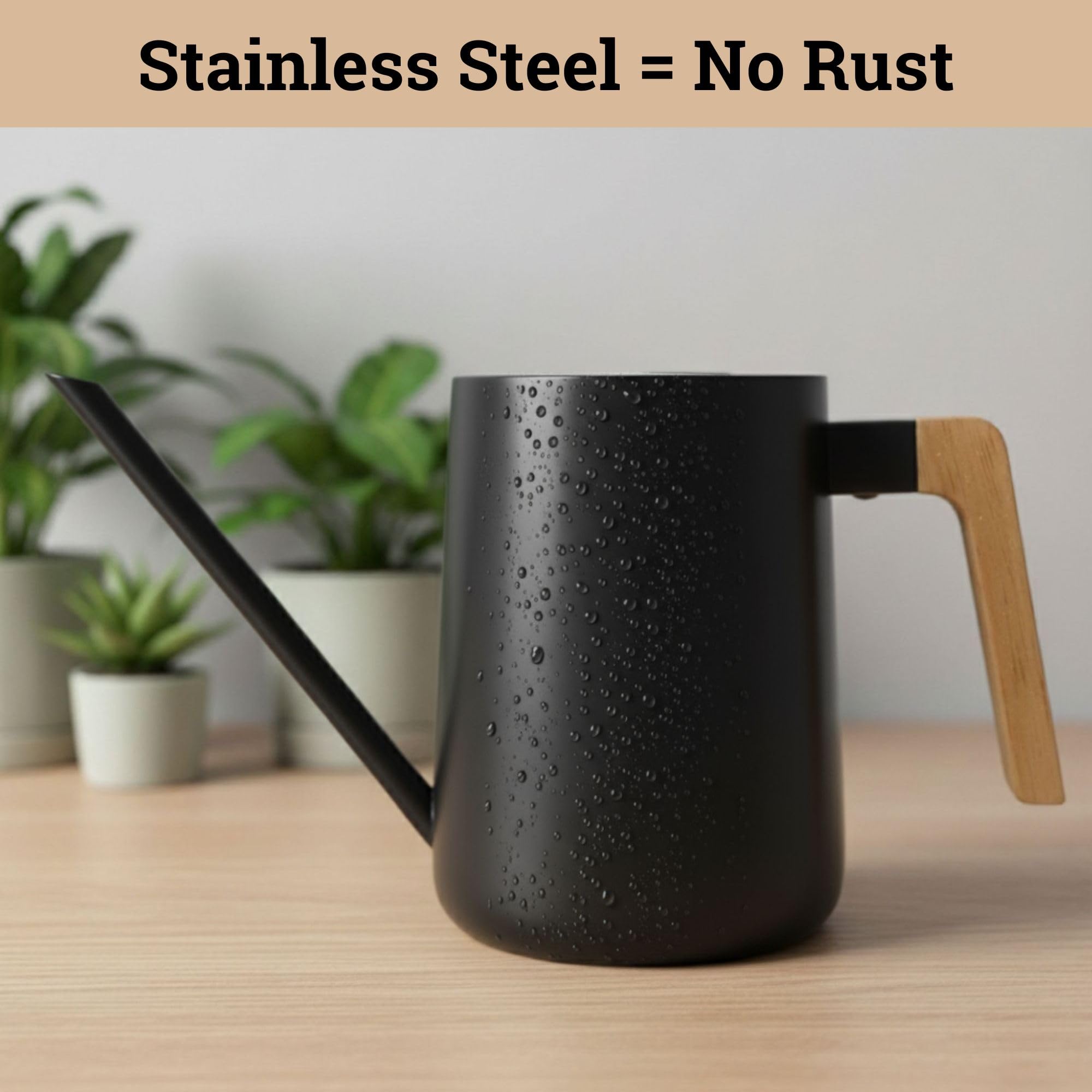 HB Design Co. Metal Watering Can filled with water