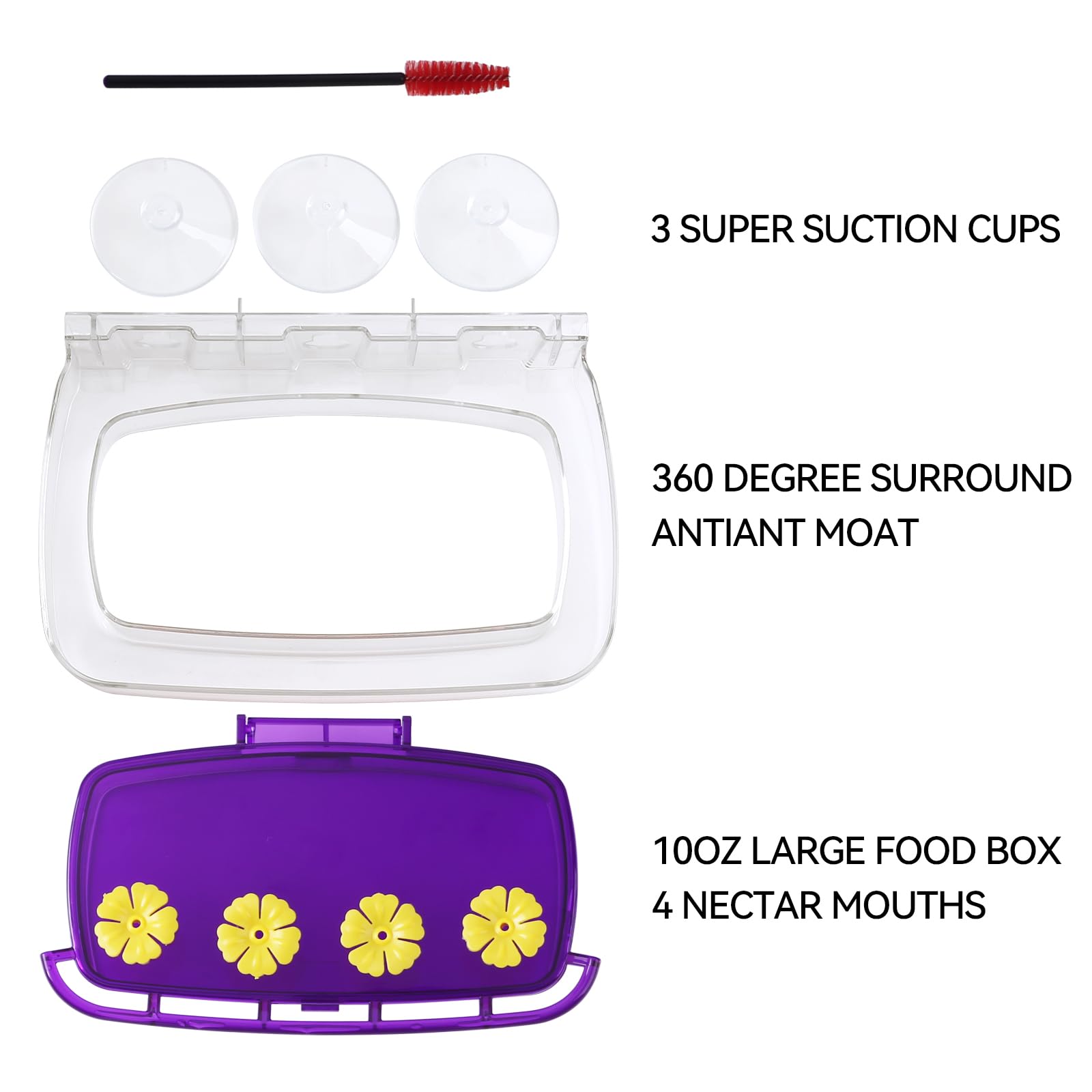 HCGADON hummingbird feeder with multiple feeding ports
