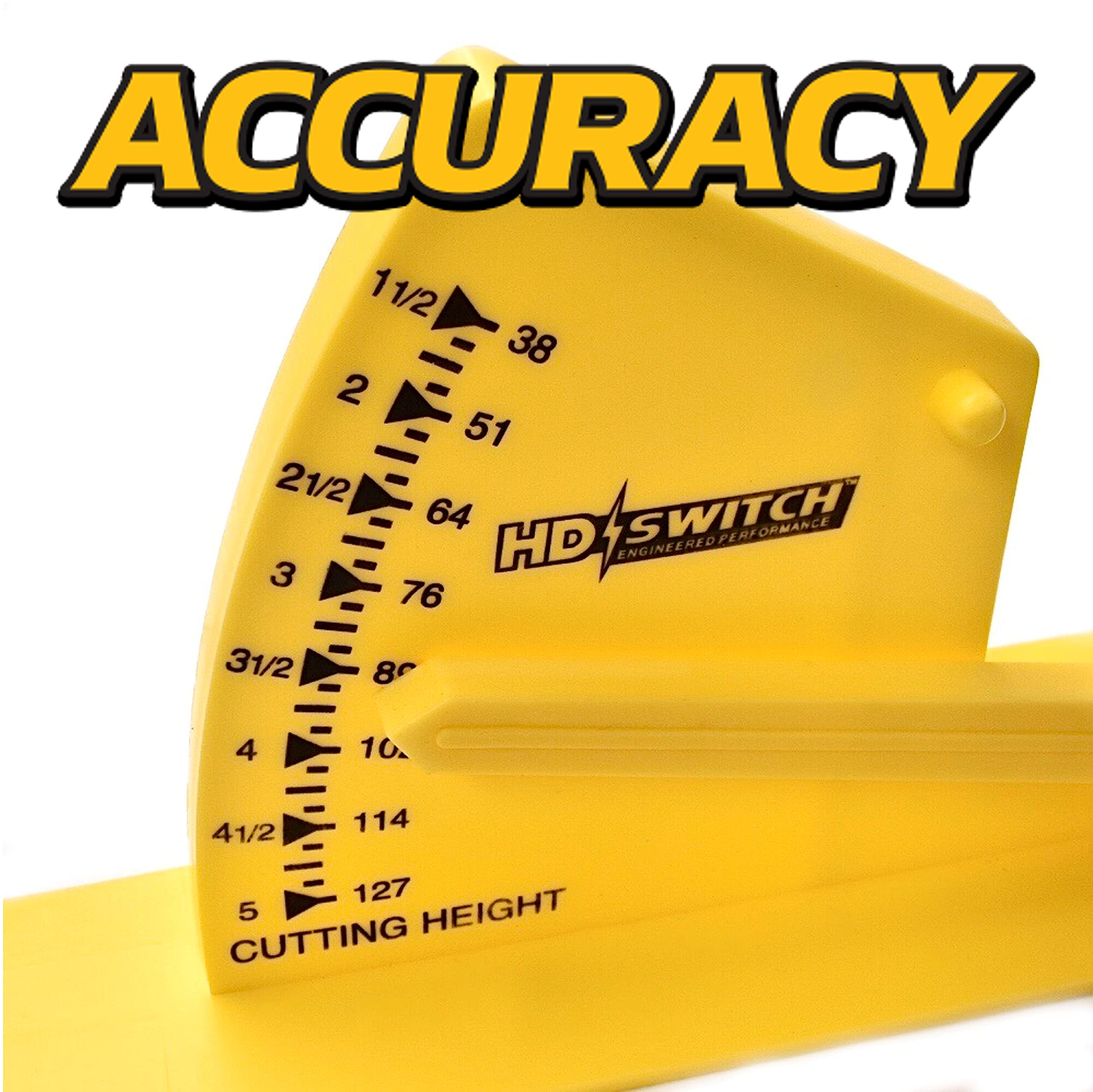HD Switch Deck Leveler Gage in a garden setting