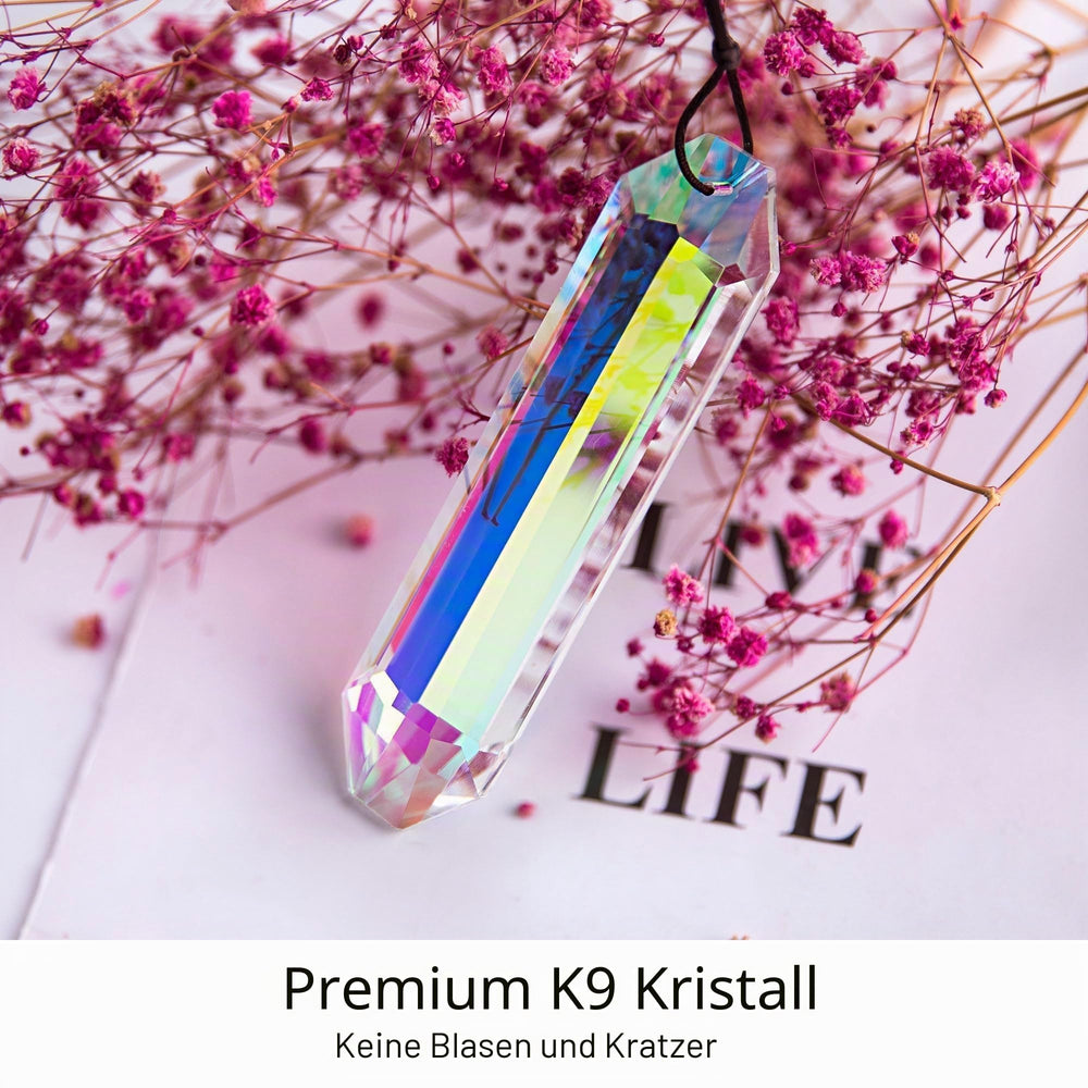 HDCRYSTALGIFTS crystal prism with garden background