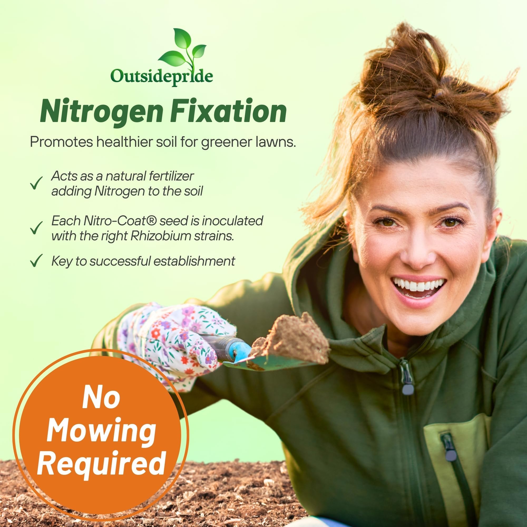 Healthy lawn with Outsidepride MiniClover ground cover