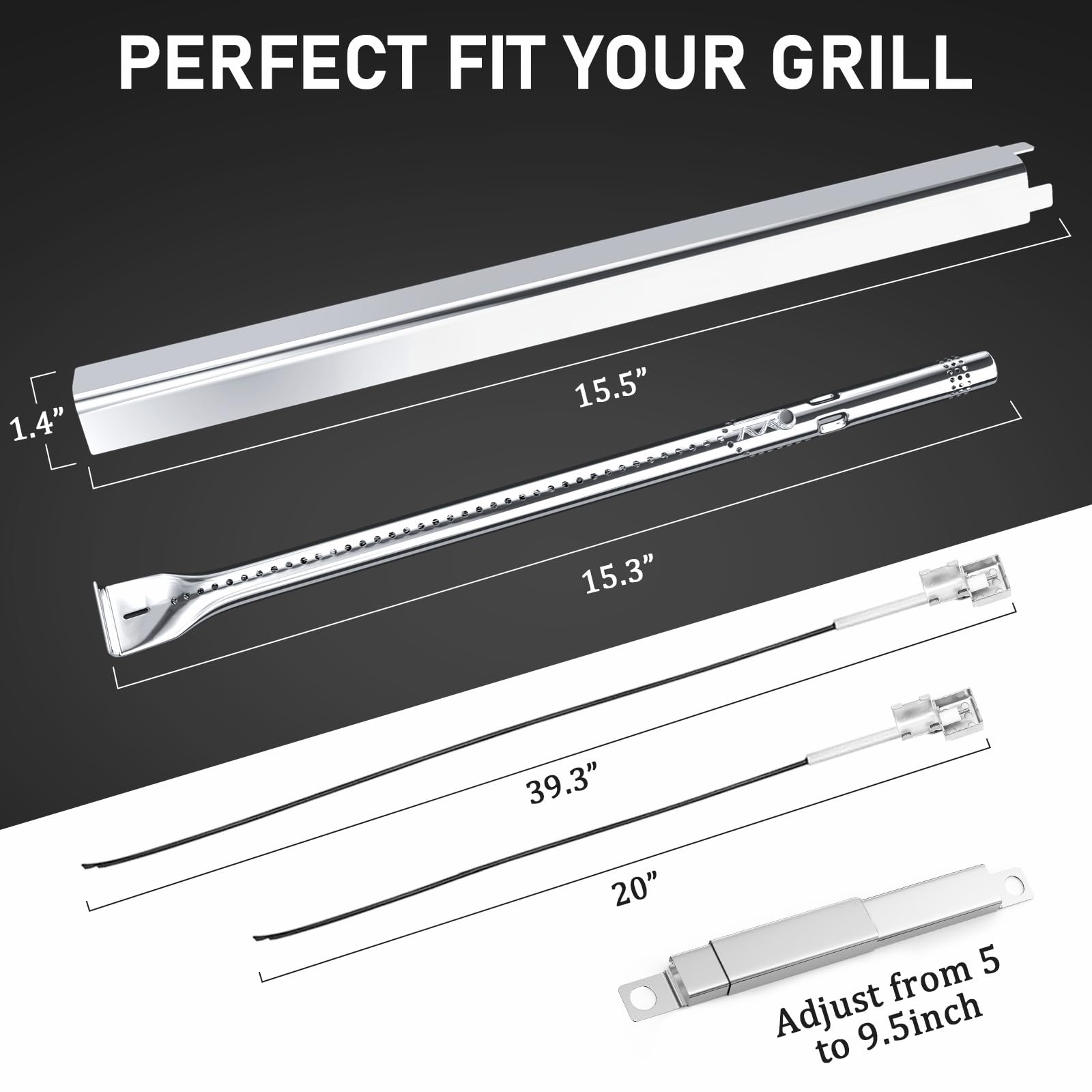 Heat plate for CharBroil Performance gas grill by Uniflasy
