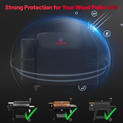 Heavy-duty 600D Oxford cloth of the M COMNOVA OUTDOORS grill cover