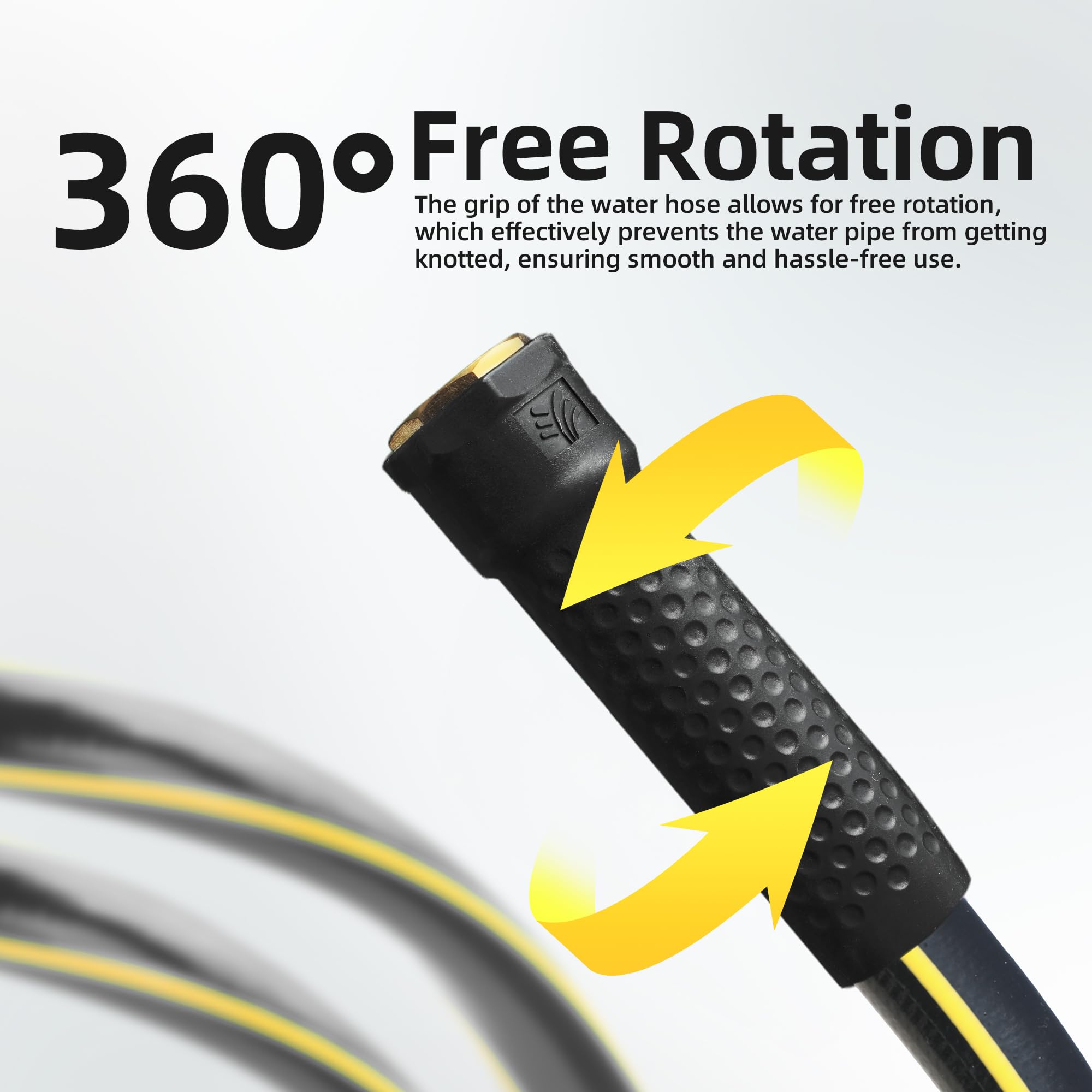 Heavy duty fittings on Solution4Patio garden hose