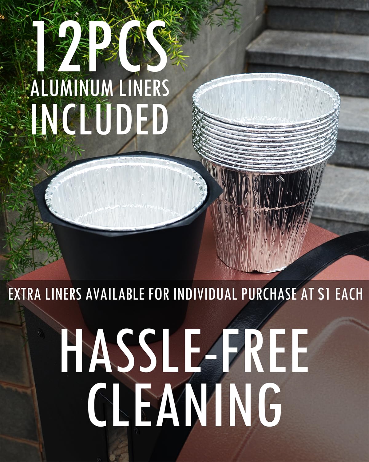 Heavy-duty grease liners for CaptainGrill bucket