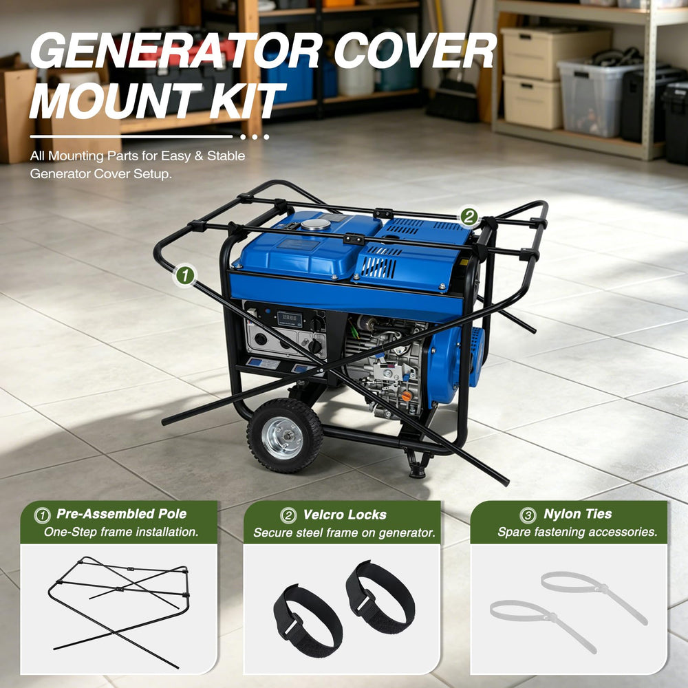 Heavy-duty PVC polyester material of Porch Shield Generator Cover