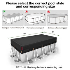 Heavy-duty ratchet strap for QH.HOME pool cover