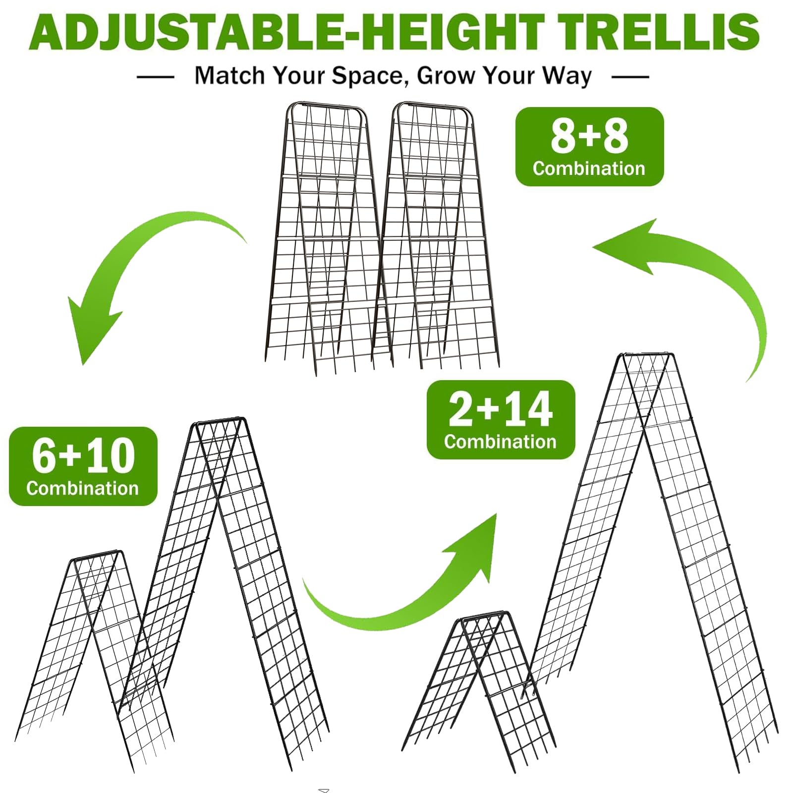Heavy-duty steel grids of Alxcellion trellis