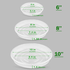Heavy duty SupKing plant saucers with ridged design for better airflow