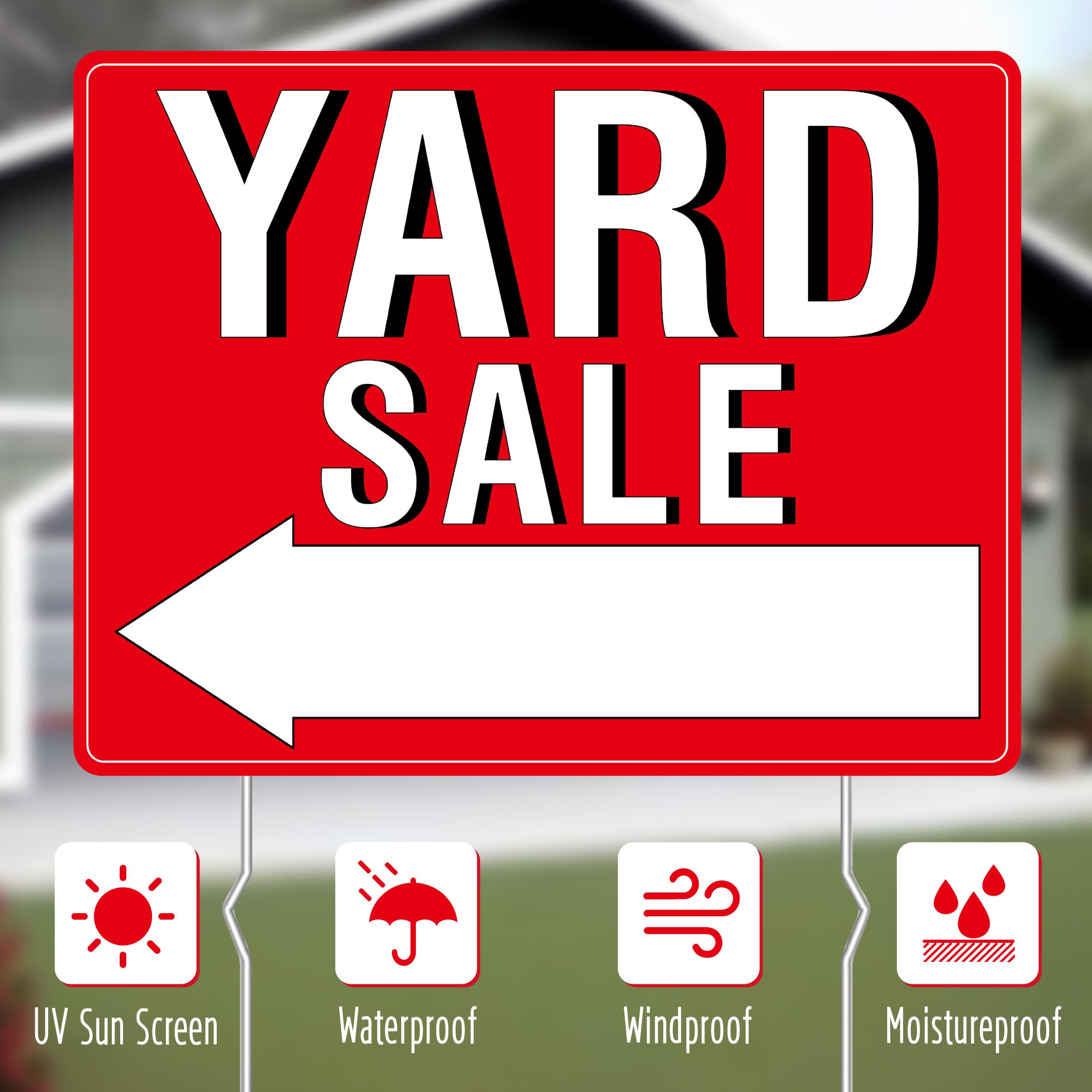 Hebayy yard sale price labels in various colours