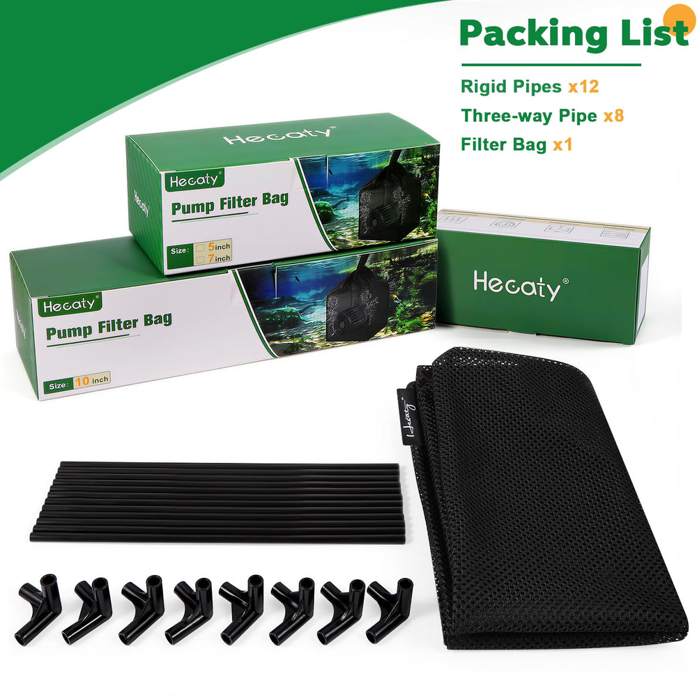 Hecaty Pond Filter Bag dimensions 7 inches