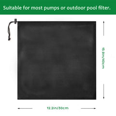 Hecaty Pond Pump Filter Bag adjustable drawstring feature close-up