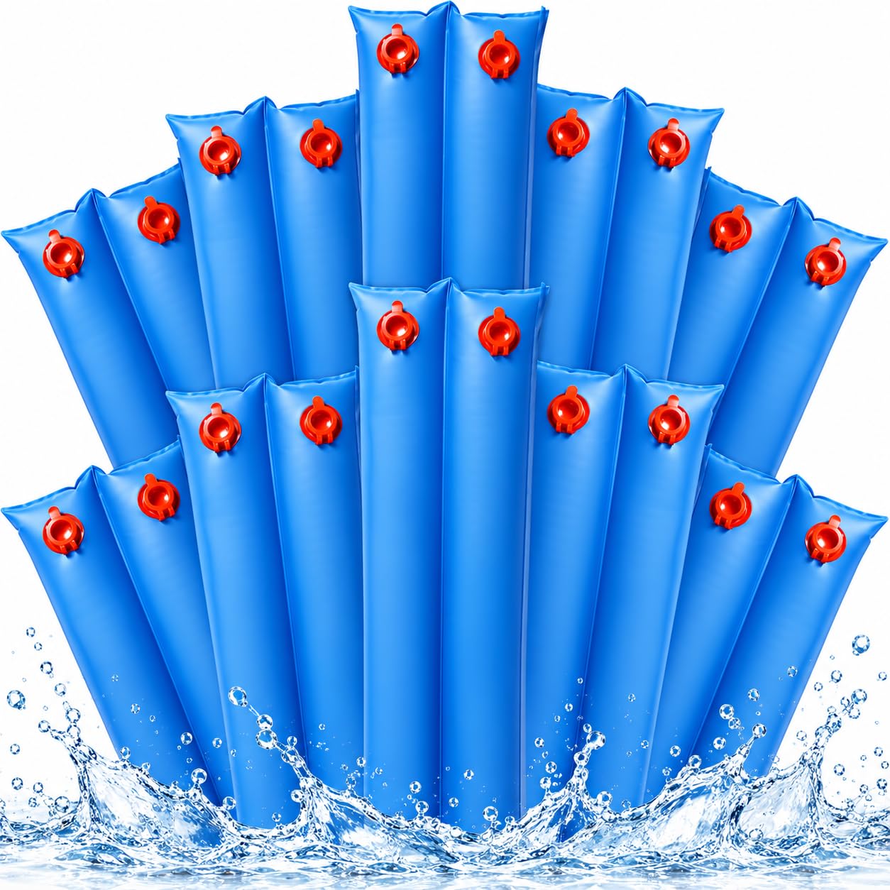 Hedday 8ft pool water bag front view with double chamber design