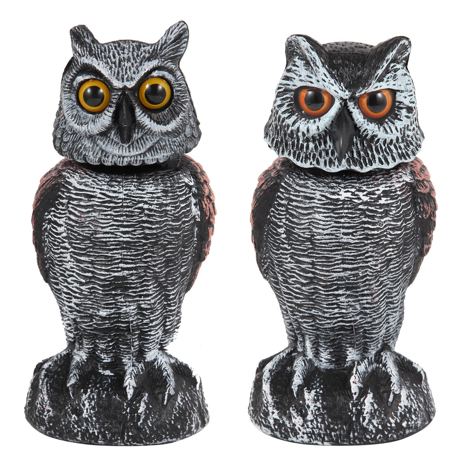 Hedoc 2 Pack Owl Decoys brown colour front view