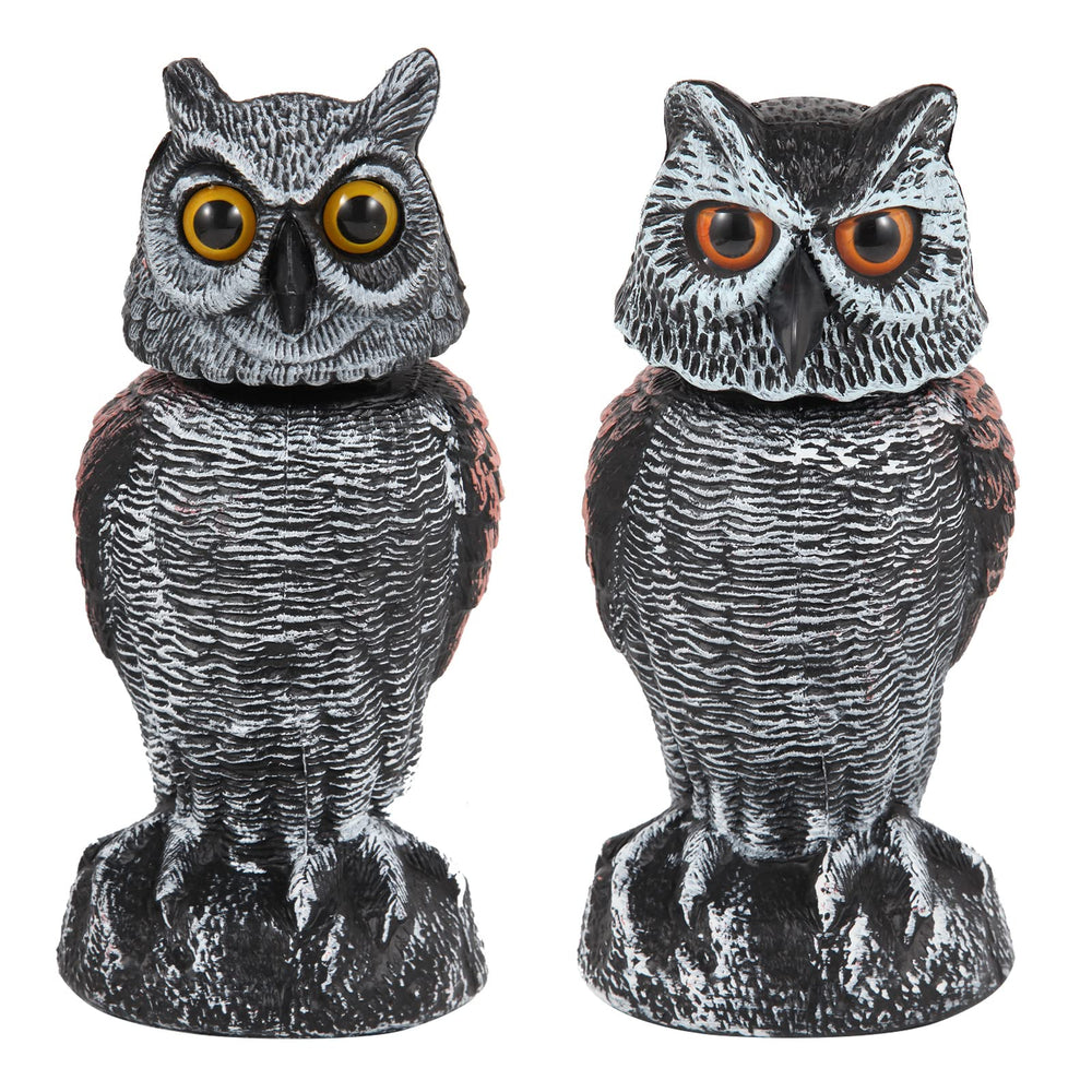 Hedoc 2 Pack Owl Decoys brown colour front view