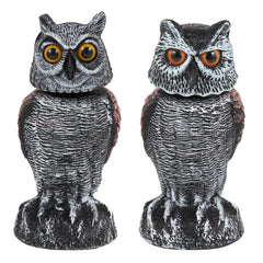 Hedoc 2 Pack Owl Decoys brown colour front view