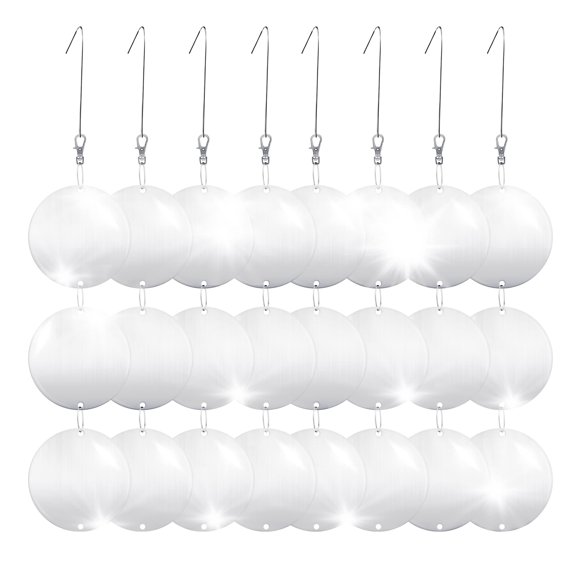 Hedoc 24PCS Reflective Bird Scare Discs front view