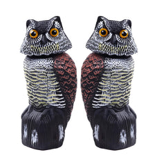 Hedoc fake owl decoy front view with rotating head