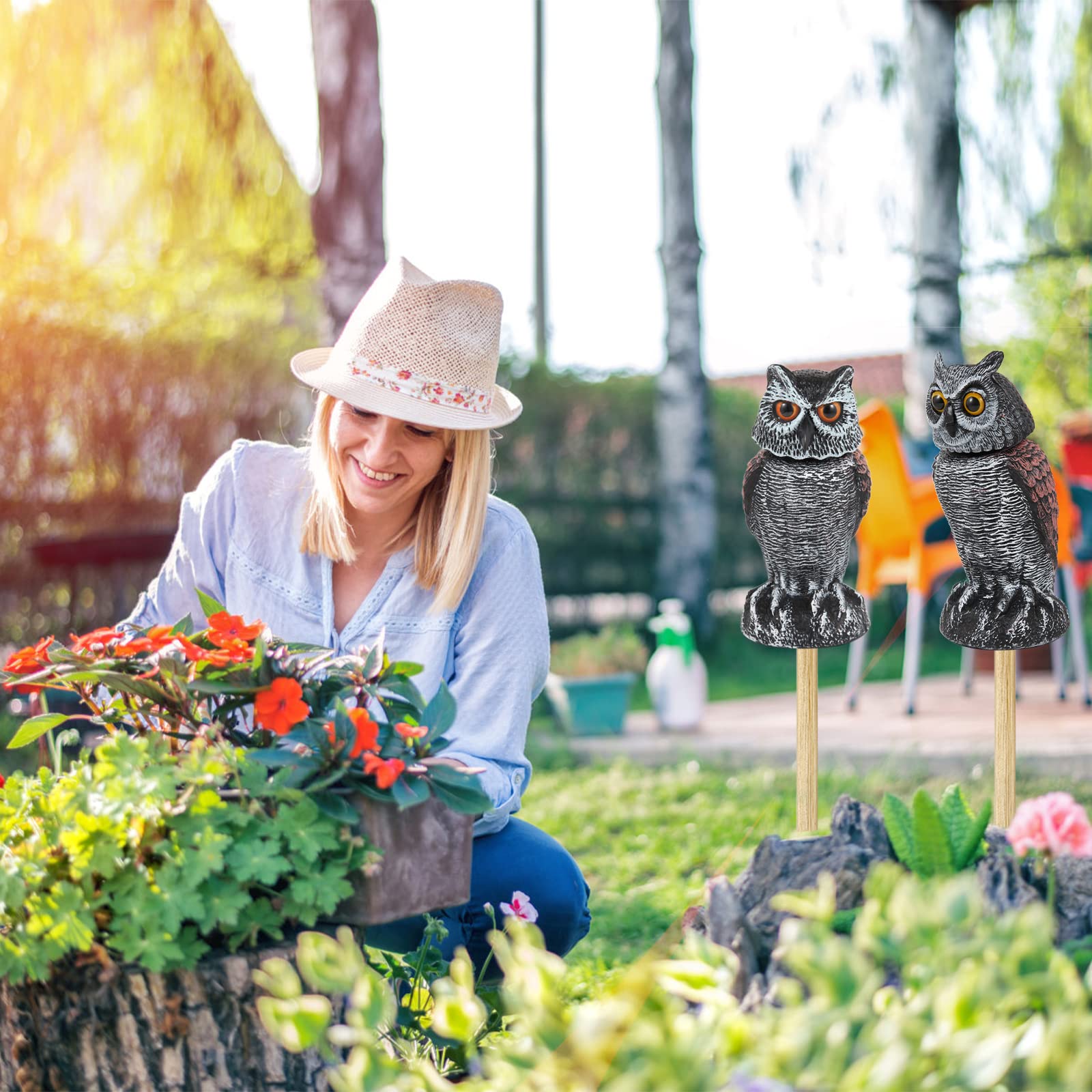 Hedoc owl decoy showing realistic design