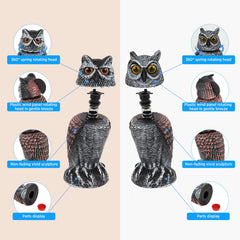 Hedoc owl decoy side view