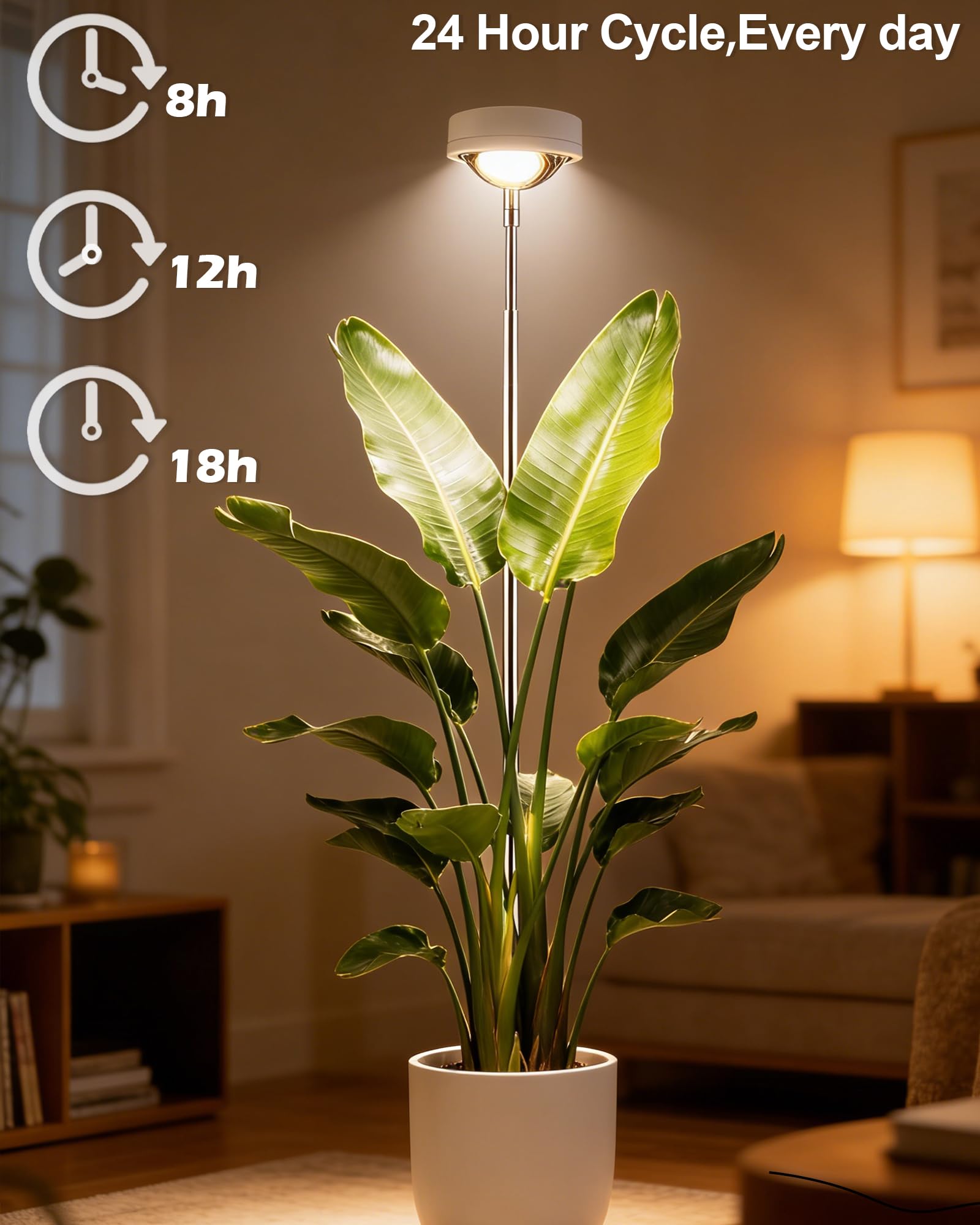 Height adjustment mechanism on yadoker Plant Grow Light
