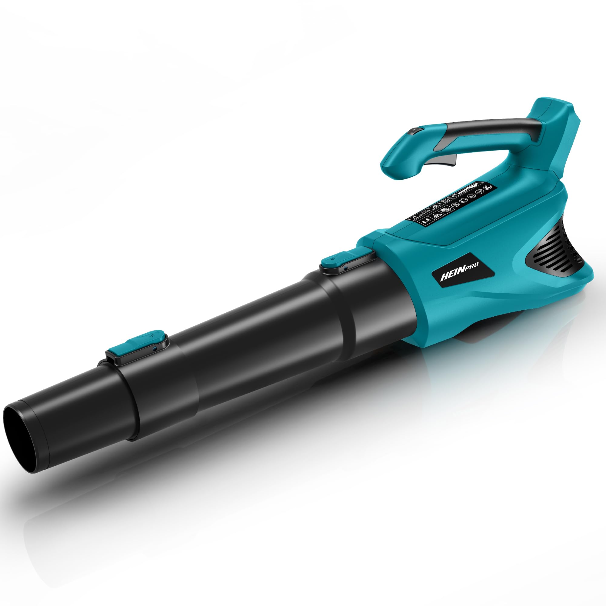HEINPRO Cordless Leaf Blower front view, blue color