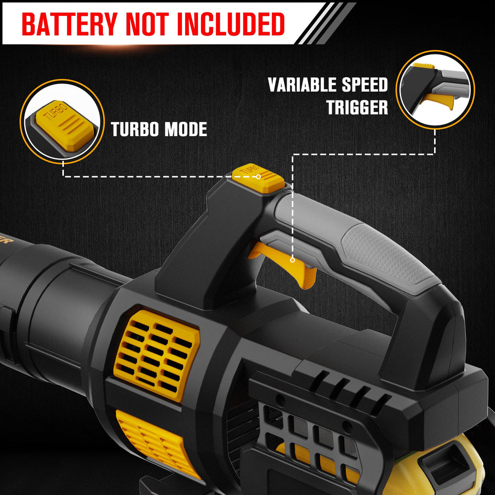 HEINPRO cordless leaf blower lightweight design in black