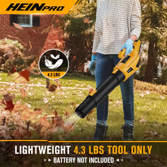 HEINPRO Cordless Leaf Blower with air intake system close-up
