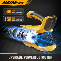 HEINPRO Cordless Leaf Blower with DeWALT battery compatibility