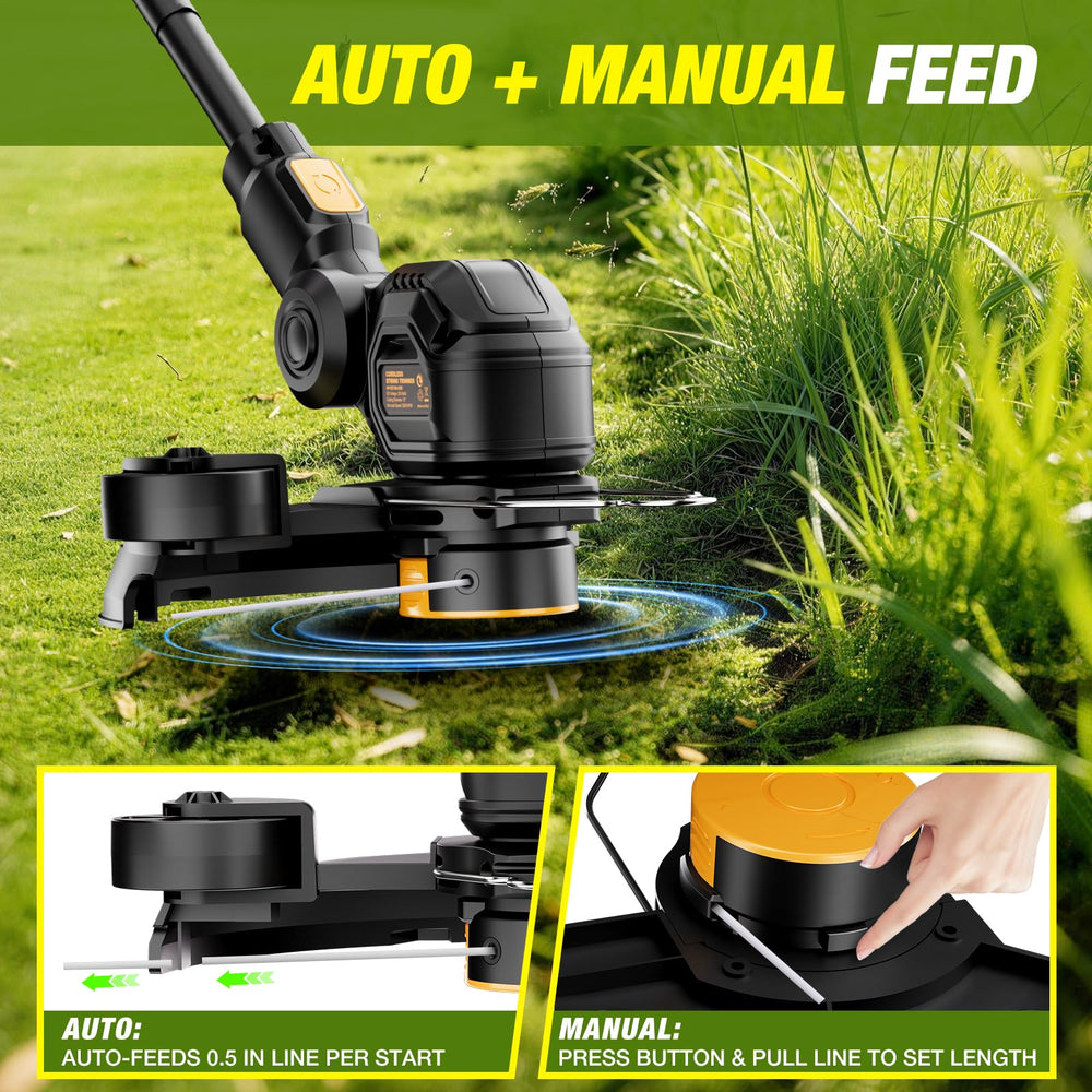 HEINPRO Cordless String Trimmer battery compartment