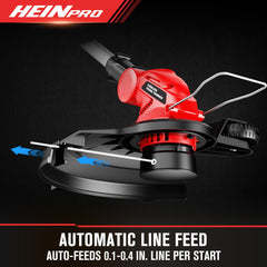 HEINPRO Cordless String Trimmer in action cutting grass