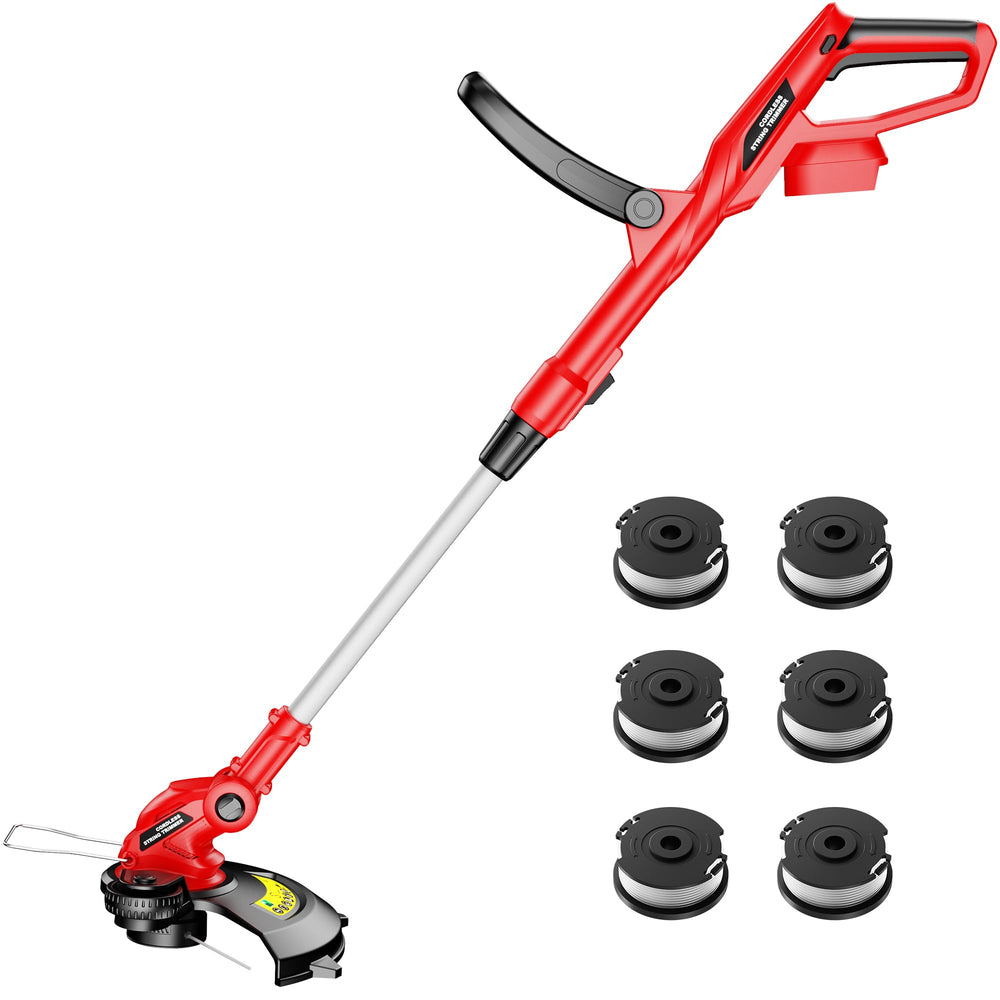 HEINPRO Cordless String Trimmer side view with adjustable handle