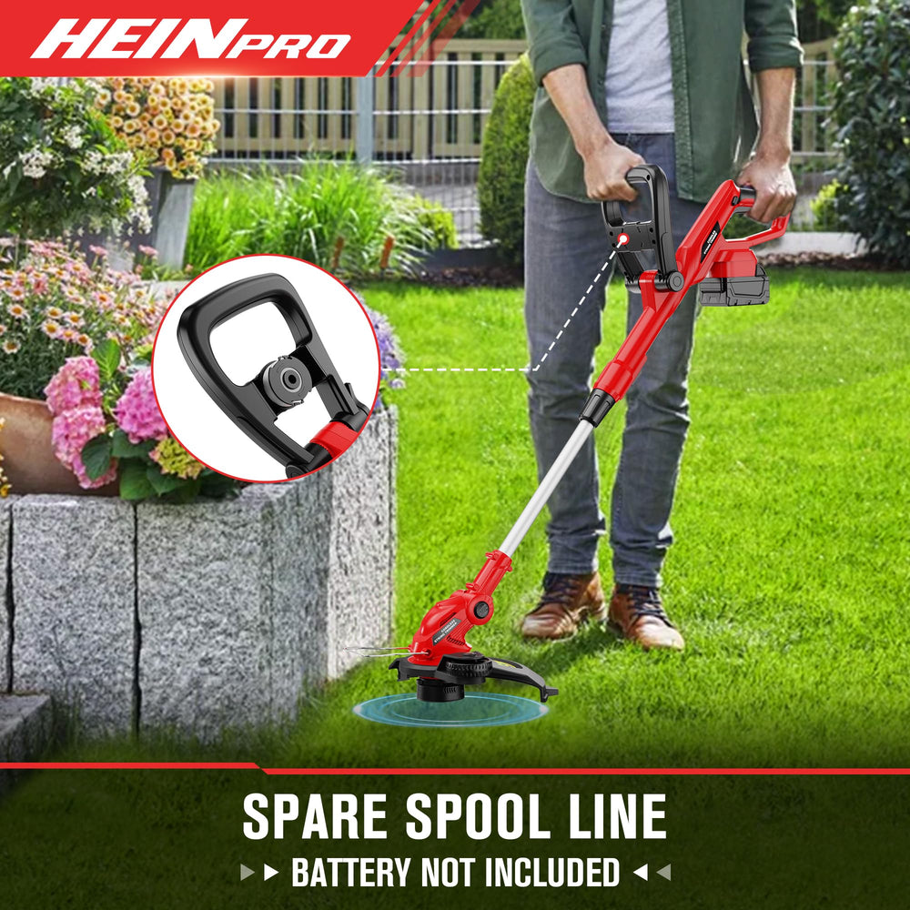 HEINPRO Cordless String Trimmer with battery compartment