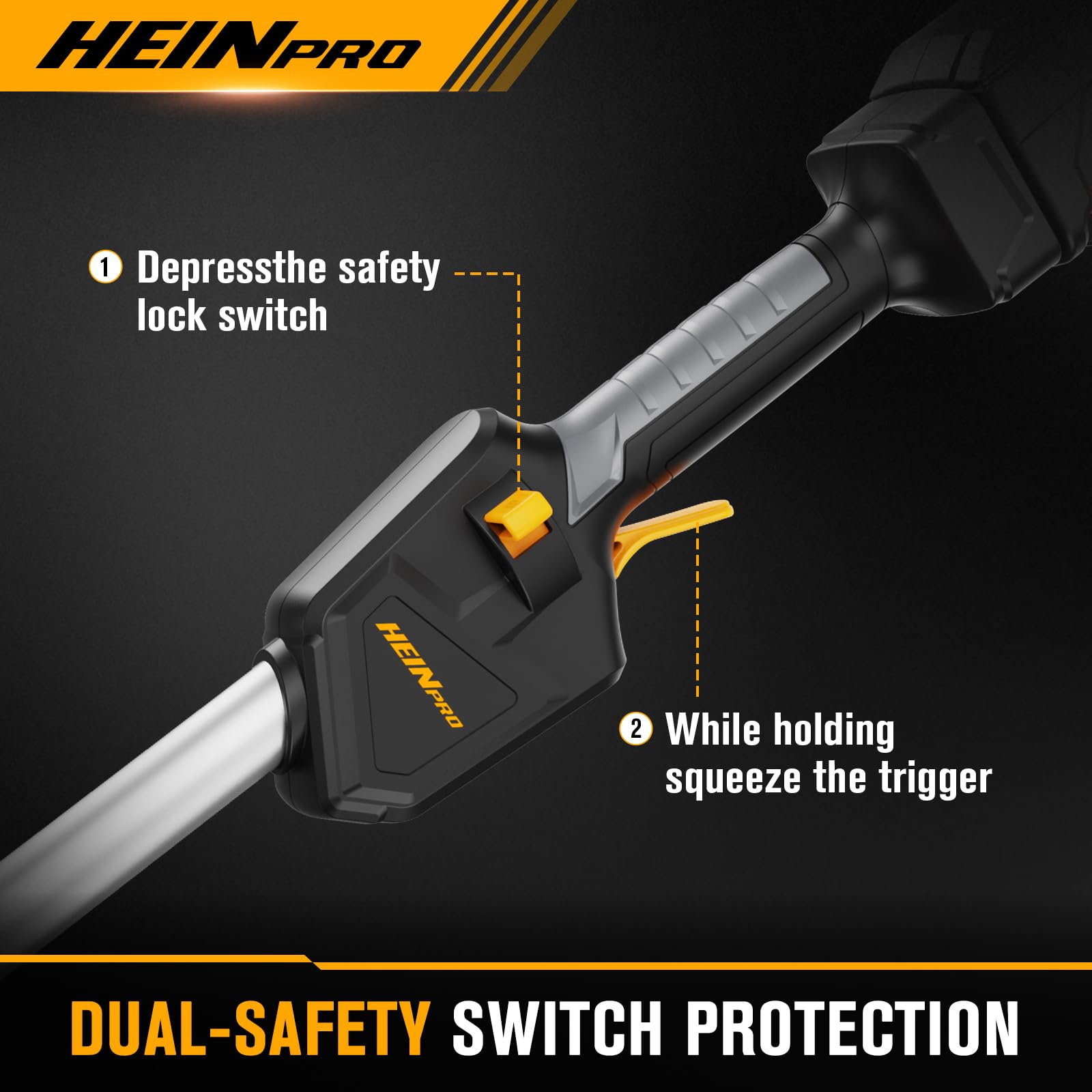 HEINPRO Weed Wacker in action on a lawn