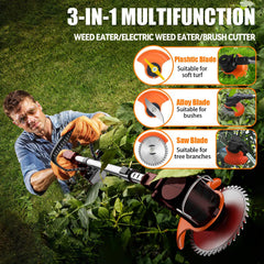 Hejunry Electric Weed Wacker with goggles and gloves included