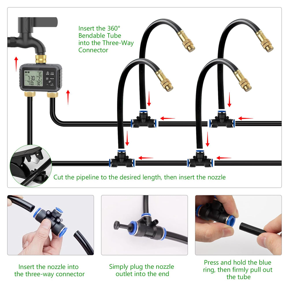 HEKIWAY irrigation nozzles adjustable for precision watering