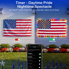Hello Fairy app controlling Avatar Controls Lighted Flag