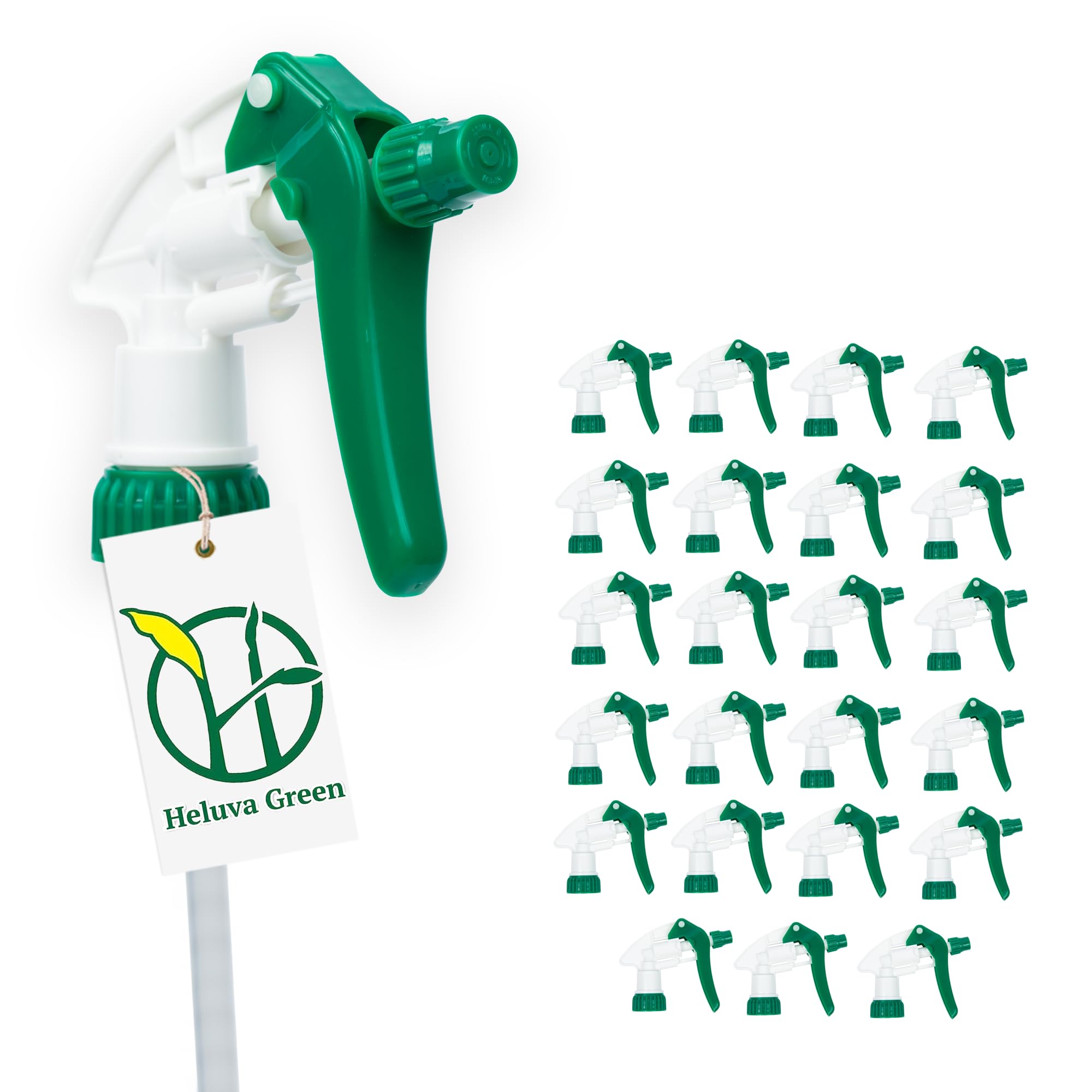 Heluva Green 24 pack spray nozzle replacements, green color