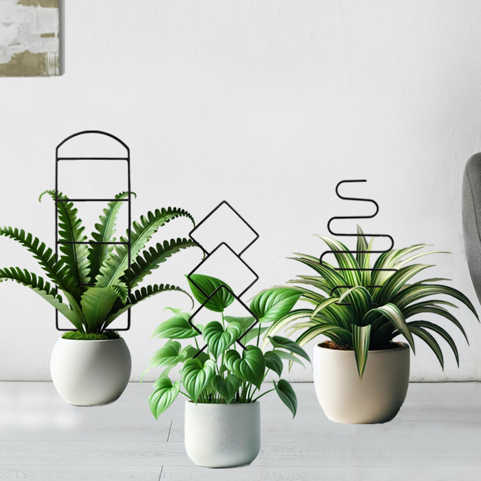 HENABLE Metal Trellis 19 in installation process