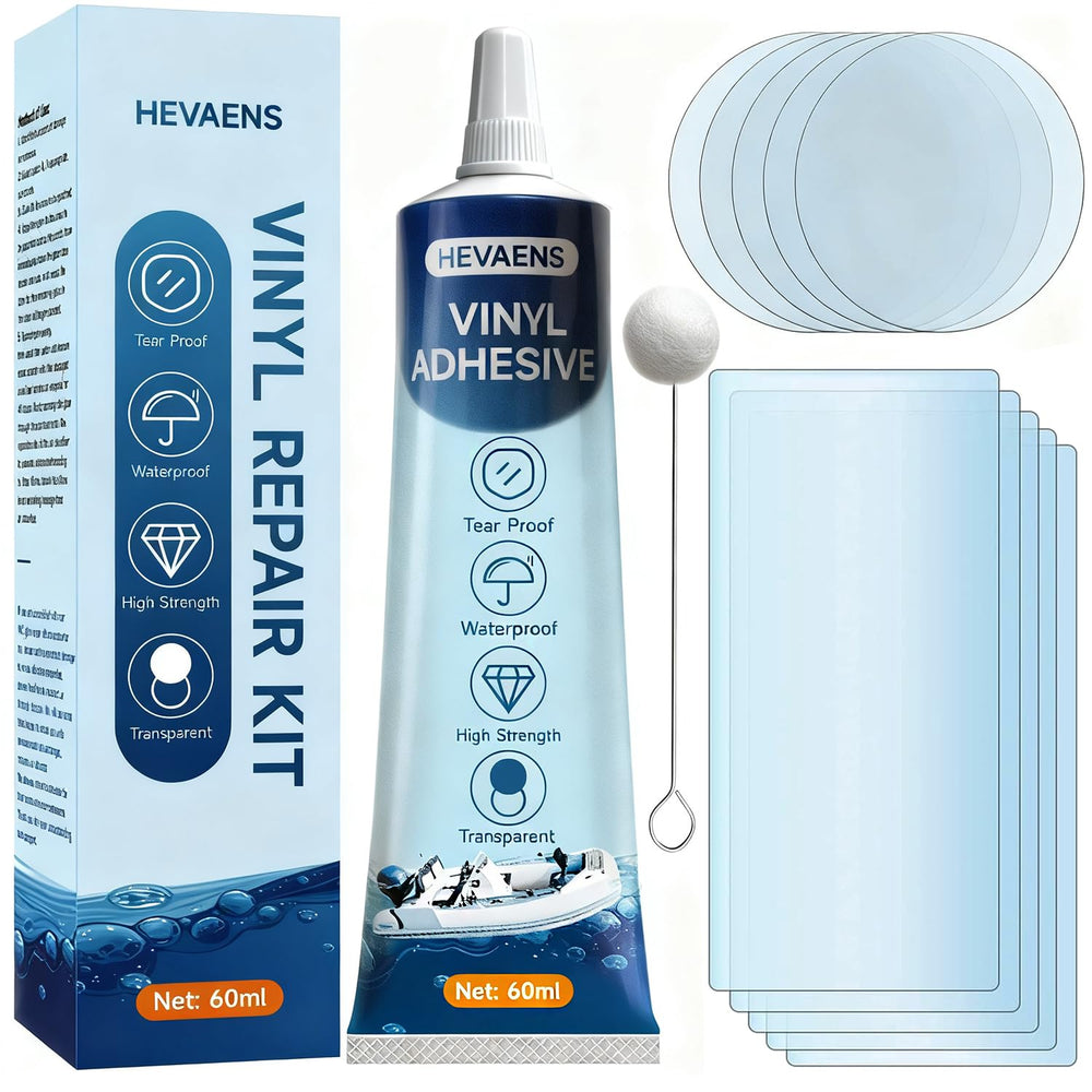 HEVAENS Air Mattress Patch Kit 60ml with vinyl glue and patches