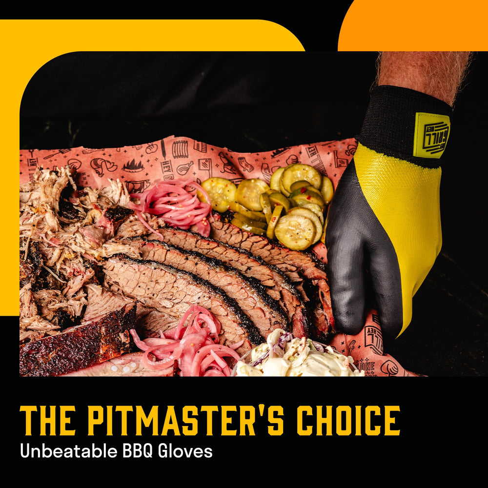 Hey Grill Hey Pitmaster Gloves displaying heat resistance